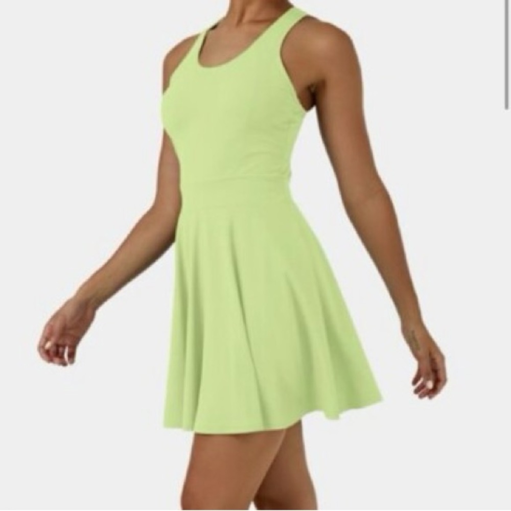 HALARA Light Green Mini Dress